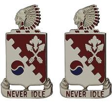 120th Engineer Battalion Unit Crest (Never Idle)